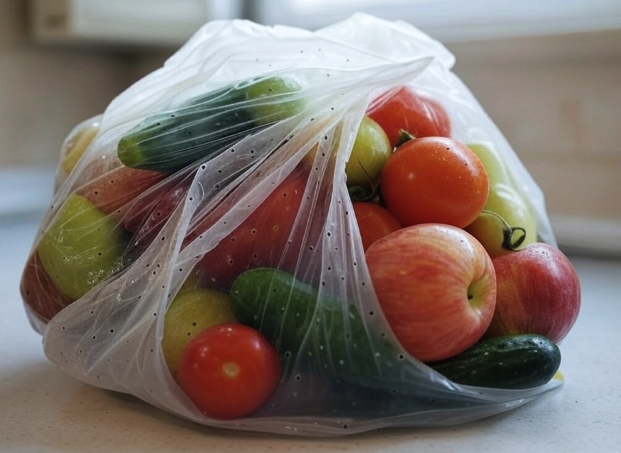 Пакети з перфорацією для овочів і фруктів